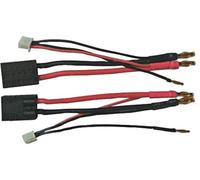 2pcs Female TRX Traxxas to 4.0mm Bullet Banana Connector with 2.0mm Bullet Banana with 2S Lipo JST-XH Balance Plug for RC Car Drone Lipo Battery