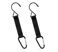 2pcs Fence Hooks, Fence Clips for Backpacks Bottles Nylon Aluminum Buckle Hanging Clips Multifunctional Buckles Outdoor Backpack Hook for Baseball Bags Football Bags