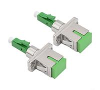 2PCS Fiber Optic Adapter for SC For APC Female to For LC For APC Male Interface Support for Modern Communication Networks