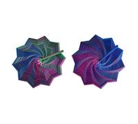 2PCS Fidget Star, Expanded Sensory Fidget Star, Sensory Fidget Tool, Stress Relief & Focus Enhancement Tool, Office Desk Accessory for Daily Use