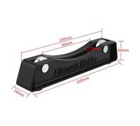 2PCS Filament Holder with Ball Bearing System, Adjustable Spool Dispenser for PLA for PETG Filament, Black Plastic & Metal Support Rack