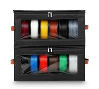 2Pcs Filament Storage Case,Oxford Fabric Moisture-Proof and Dust-Proof 3D Printer Filament Storage Container for 3D Printing Business, Studio, Office Workshop