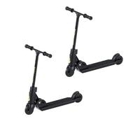2Pcs Finger Scooter - 2-Wheeled Scooter - Foldable Finger Scooter BMX with Brake | Finger Board Accessories for Teen | Educational Finger Toys | Non-Slip Fun Finger Skateboards (Black)