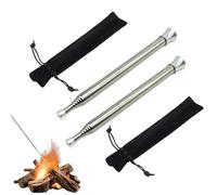 2pcs Fire Blower Tubes with 2 Storage Bag,Portable Fire Bellows & BBQ Blower Accessories - Stain/less Ste/el Retractable Camping Fire,Fireplace Ignition Tool,Suitable for Campers & Outdoor Enthusiasts