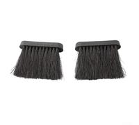2PCS Fireplace Brush Head Set for Replacing Old Brushes on Fireplace Tools Stove and Grill Cleaning Kits (L)