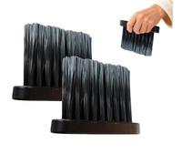 2PCS Fireplace Brushes Wooden handle Hearth Brush Fireside Companion Set Tool Replacement Hearth Accessories Brush Head for Cleaning Your Fire and Fireplace