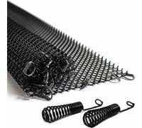 2PCS Fireplace Mesh Curtain, Heat Resistant Mesh Fireplace Screen, Fireplace Mesh Screen Curtain, Metal Fire Place Standing Gate, 24 * 22in/61 * 55.9cm