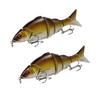 2pcs Fish Shaped Lure Bait 12.5cm 21g Plastic for Fishing Enthusiasts | Extra Strong, Tear Resistant Build, Simulation Style, Designed to Grab Fish Attention, Suitable for Fishing