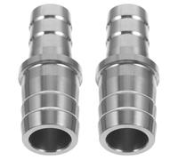 2pcs Fish Tank Water Hose Adapter Stainless Steel 12mm to Connector