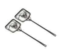 2Pcs Fish Tanks Aquariums Landing Net Portable Square Fishing with Long Handle Skimming Cleanning Tool Fish Tanks Cleaning Tool