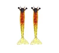 2PCS Fishing Bait Lures 9.5cm/11.5cm 6g/10g Silicone Evil Lures Artificial Swimming Baits Accessories Silicone Soft Lures
