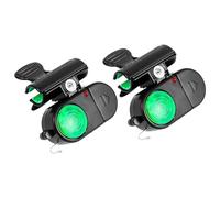 2Pcs Fishing Bite Alarms with LED Light & Sound, Sensitive Fishing Alarms with Clip for Rods, FishingBells, FishingAlarms ForFishings Rods, Clip On Sensitive Electronic FishingPole Bells Indicator