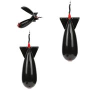 2Pcs Fishing Bomb Bait, Large Fishing Carp Bait, Carp Fishing Tackle, Rockets Shape Fishing Feeder, Large Bomb Float Lure Bait Pellet Fishing Feeder Fishing Tackle Nesting Tool