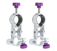 2PCS Fishing Chair Umbrella Holder, 25mm Tube, Umbrella Clip, Fishing Chair Umbrella Mount Clip, Aluminum Alloy Clip On Umbrella Chair, Universal Umbrella Bracket for Fishing Accessories (Purple)