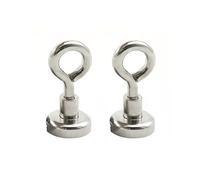2PCS Fishing Magnets, Strong Neodymium Rare Earth Super Remove Retrieval Magnets For River Magnetic Recovery Salvage Fishing, D-16mm