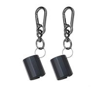 2PCS Fishing Pole Holder Rod Clips with Swivel Hook for Securely Holding Rods and Providing Convenience for Fly Fishing Enthusiasts (Black)