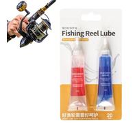 2PCS Fishing Reel Grease and Oil Kit,Fishing Gear Lubricating Drop,Reel Lubricant Grease Bearing Maintenance,Fishing Reel Oil,Suitable for Various Types of Fishing Bearings,Waterproof and Rust-Proof
