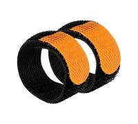 2pcs Fishing Spool Protection Belt, Elastic Nylon Wire Clamp for Reel Spool Guard Wear-Resistant Scratch-Resistant Adjustable(Medium orange)