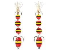 2pcs Fishing Tackle Foam Lure Multi Jointed Artificial Baits Highly Density Swim with Hook Fishing Accessory Highly Density Swim with Treble Hook