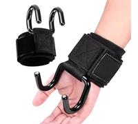 2Pcs Fitness Power Hooks Pull-Up Hard Pull Training Anti-Fall Lifting Hook Grip Wrist Strap Hand Straps