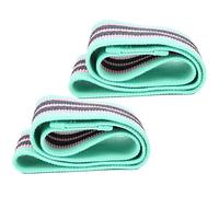 2Pcs Fitness Resistance Loop Bands Set, Non Slip Elastic Workout Strap for Legs and Butt Shaper, High Elasticity Yoga Stretch Band for Full Body Training at Home or Gym (Green)