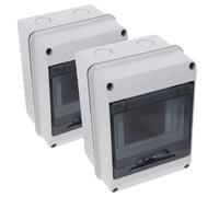 2pcs Five Way Waterproof Distribution Box with Window