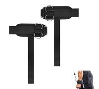 2Pcs fKiZanthen Wrist Straps for Weightlifting, Heavy-Duty D-Ring Weightlifting Straps, Premium Deadlift & Cable Machine Support for Gym Training, Bodybuilding Accessories for Strength Training & Musc