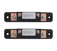 2PCS FL-2C 50A 75mV DC Current Shunt Resistor 0.5% Accuracy for Amp Meter Measurement Industrial Panel Use Black