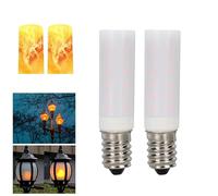 2PCS Flame Bulbs, LED Flame Effect Bulbs 2WLED Outdoor Flashing Lights Suitable for Halloween, Home Garden, bar, Party, Wedding, Restaurant