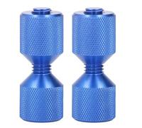 2pcs Flange Alignment Pin, Anodized Aluminum 1 - 1/8in Double Hole Pins for 0.5 to 14in 150LB Flanges, Lightweight Tool for Pipe Flange Alignment in Automotive and Machinery (blue)