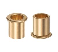 2pcs Flange Bearing Sleeve 12mm Bore 16mm OD 20mm Length 2mm Flange Thickness Bronze Bushing Self Lubricating Bushings Sleeve for Industrial Equipment
