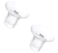 2PCS Flange Insert 12mm Compatible with Momcozy M9/M6/M5/S12 Pro/S9 Pro/Medela/Spectra/Bellababy/Lansinoh/Elvie/Nuliie/KISSBOBO/ANWIKE 24mm Wearable Breast Pump Replacement Accessories