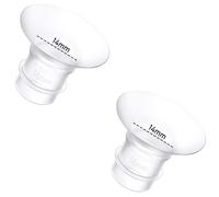 2PCS Flange Insert 14mm Compatible with Momcozy M9/M6/M5/S12 Pro/S9 Pro/Medela/Spectra/Bellababy/Lansinoh/Elvie/Nuliie/KISSBOBO/ANWIKE 24mm Wearable Breast Pump Replacement Accessories