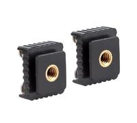 2Pcs Flashing Hot Shoe Mount Adapter Flashing Cold Hot Shoe Bracket Mount Adapter 1/4inch Screw For Studio Tripod Photography