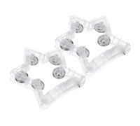 2pcs Flashing Star Tambourines Handheld Percussion for Weddings and Ktv