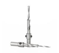 2pcs Flat Bottom Countersunk Head Step Two Steps Screw Pattern Take Double Hole Opener Bits,3X8X100