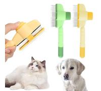 2PCS Flea Comb for Cats Flea Comb for Dogs,Durable Self-Cleaning Cat Combs for Grooming with Release Button