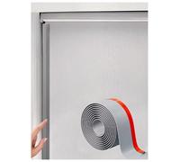 2Pcs Flexible Blackout Light Blocking Strips, Self Adhesive Light Gap Blockers for Roller Blinds PVC, for Window Shades(Gray)