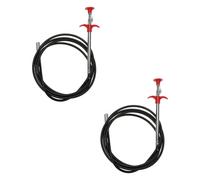 2Pcs Flexible Drain Grabber Tool, 90x1x1cm Claw for Item Retrieval | Steel Wire Core, Plastic Wrapped Tube, Bendable Reach, Multi-Tooth Claws for Jewellery, Bathtubs and Kitchens