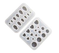2Pcs Flexible Silicone Mold Gothics Themed Earrings Piercing Ear Pendant Mold for Craft Lovers Jewelry Supplies Home Decoration Craft