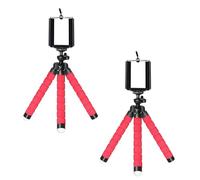 2pcs Flexible Tripod Portable Adjustable Tripod Stand With Clip Bracket Mount Holder For Cellphone Action Camera