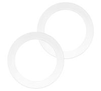 2pcs FLG-Seal Sink Plug Seal Gasket Accessory, Putty-Free Rubber O Ring Seals Washer Replacement for InSinkErator Kitchen Sink Garbage Disposal Drain (White)