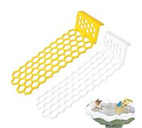 2pcs Floating Bee Ladder, Plastic Floating Bee Island for Drinking Beehive Shaped Bee Watering Station Butterfly Bee Waterer for Beekeeping Feeding Equipment Bee Bath
