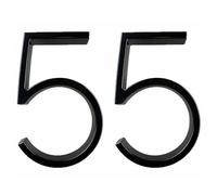 2PCS Floating House Number, 125mm Length, Zinc Alloy Door Address Numbers For House Mailbox Apartment Hotel Courtyard Black (5)
