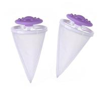 2pcs Floating Meshes Laundry Hair Catcher Filtering Meshes Bag for Washing Machine Pet and Lint Remover Washing Machine Catcher