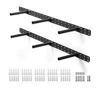 2pcs Floating Shelf Brackets Hidden Shelf Bracket Heavy Duty Shelving Brackets and Supports for Wall (86.4 X 15.2 X 3.8 cm Without Build Kit)