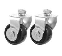 2pcs Floor Caster Wheels for Hydraulic Jack Metal Front Replacement