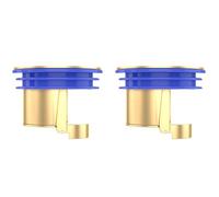 2Pcs Floor Drain Anti-backflow Plug, Shower Floor Drain Backflow Preventer Sewer Core Anti-Odor Plug for Kitchen Bathroom Drain (Copper)