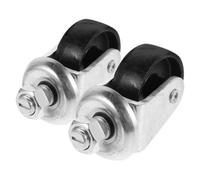 2pcs Floor Jack Caster Replacement 4 Ton Metal 360 Degree Swivel | 16mm Threaded Stem, Transmission Jack Parts, Tight Space Manoeuvring, Professional Use for Mechanics