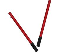 2pcs Floor Jack Handle Replacement Rods Steel Rubber Red